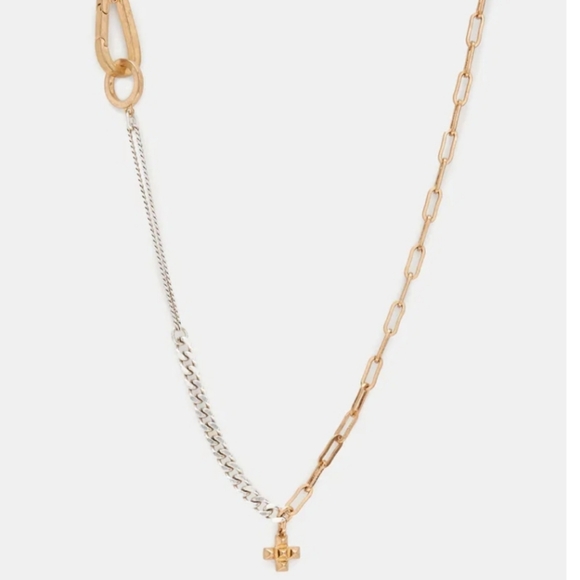 ALL SAINTS Emory Mixed Chain Necklace - Picture 5 of 5